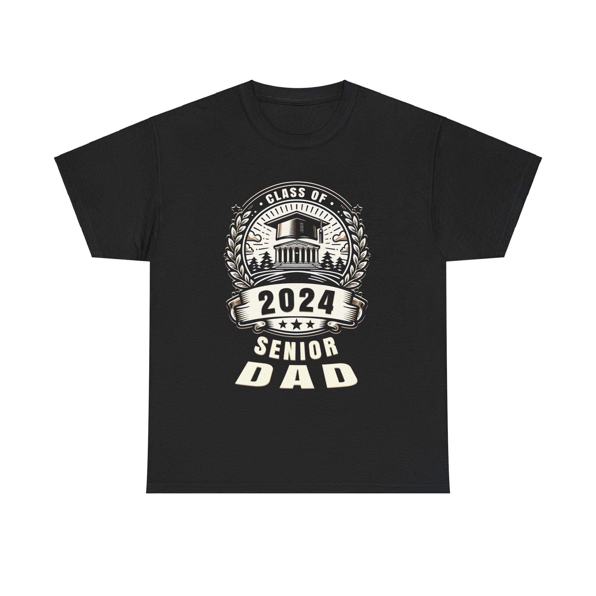 Senior 2024 Class of 2024 for College High School Senior Dad Mens Shirt Plus Size Big and Tall