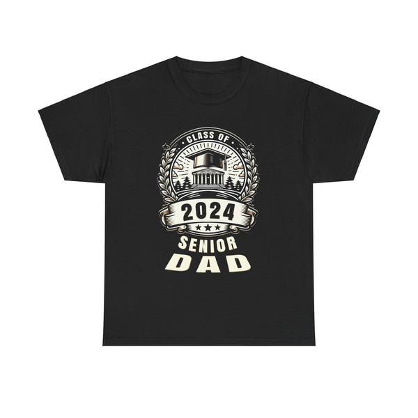 Senior 2024 Class of 2024 for College High School Senior Dad Mens Shirt Plus Size Big and Tall