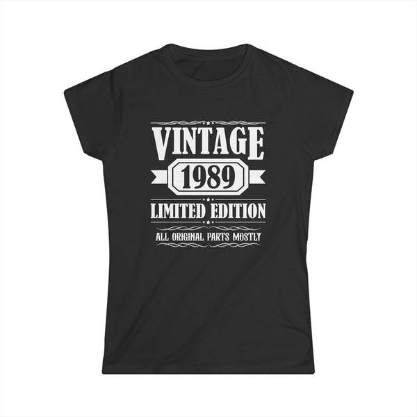 Vintage 1989 TShirt Women Limited Edition BDay 1989 Birthday Women Shirts