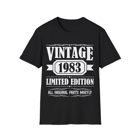 Vintage 1983 TShirt Men Limited Edition BDay 1983 Birthday Mens T Shirts