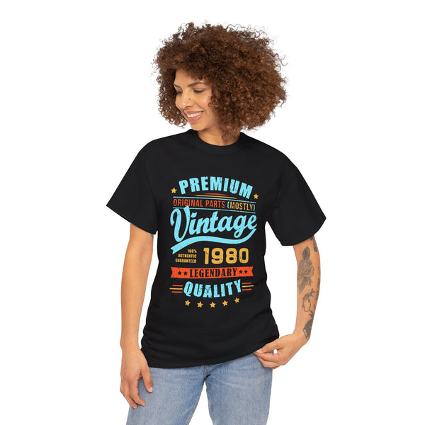 Vintage 1980 TShirt Women Limited Edition BDay 1980 Birthday Womens Shirt Plus Size