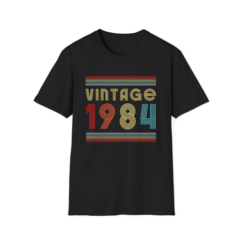 Vintage 1984 TShirt Men Limited Edition BDay 1984 Birthday Shirts for Men