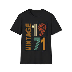 Vintage 1971 TShirt Men Limited Edition BDay 1971 Birthday Men Shirts