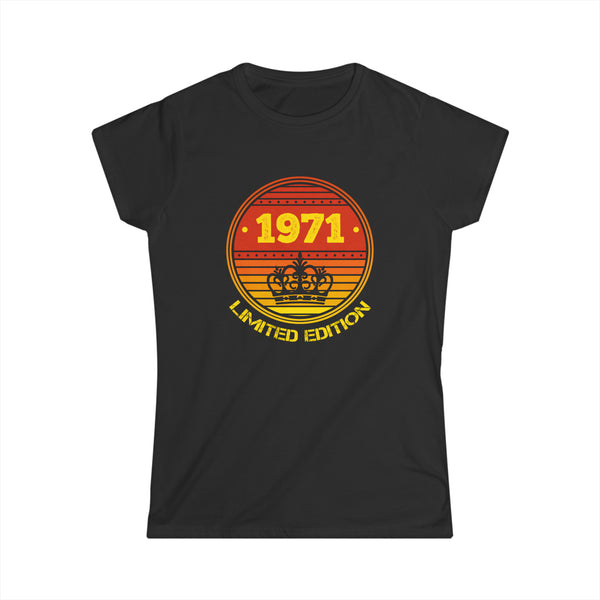 Vintage 1971 TShirt Women Limited Edition BDay 1971 Birthday Womens T Shirts