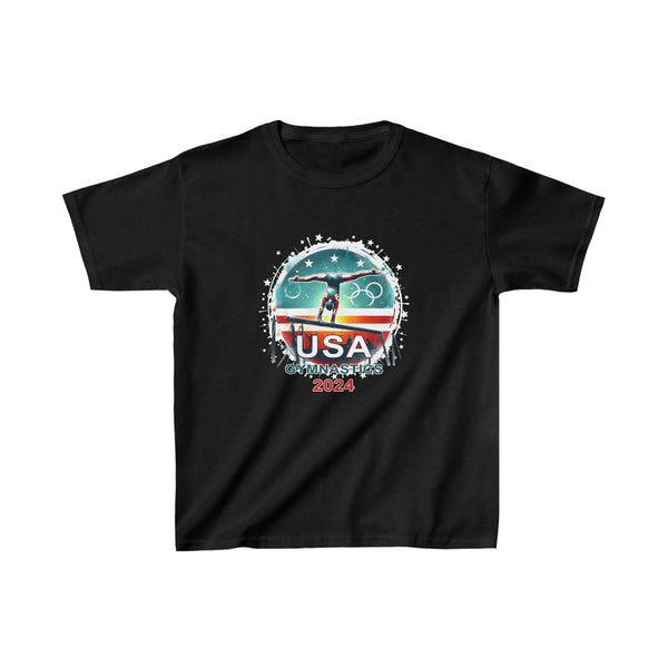 USA 2024 Games United States Sport 2024 USA Mens Gymnastics Girls T Shirts