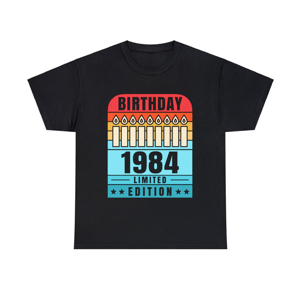Vintage 1984 TShirt Men Limited Edition BDay 1984 Birthday Mens Shirt Plus Size Big and Tall