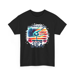 USA 2024 Games United States Gymnastics America 2024 USA Mens T Shirts Plus Size Big and Tall