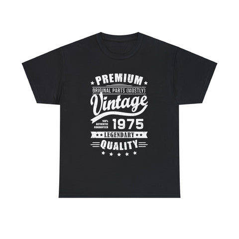 Vintage 1975 T Shirts for Men Retro Funny 1975 Birthday Mens T Shirts Plus Size Big and Tall