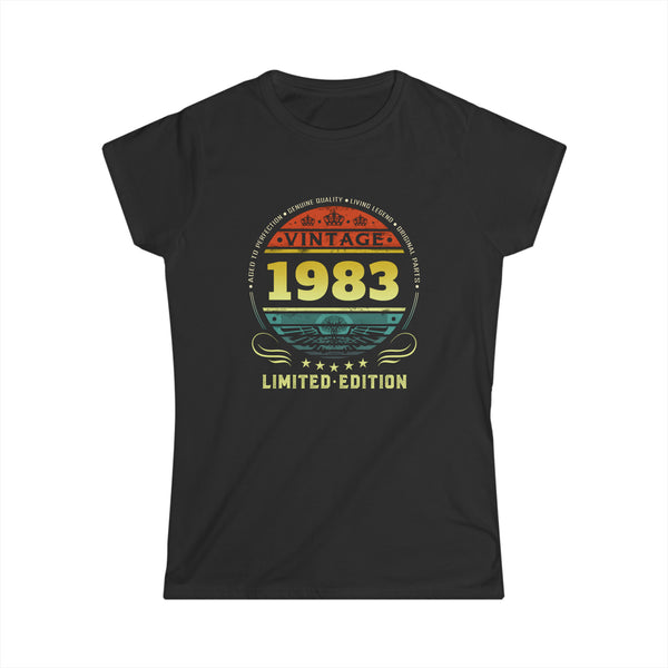 Vintage 1983 Limited Edition 1983 Birthday Shirts for Women Women Shirts