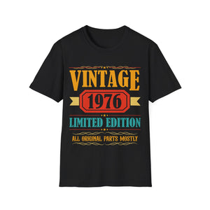 Vintage 1976 T Shirts for Men Retro Funny 1976 Birthday Shirts for Men