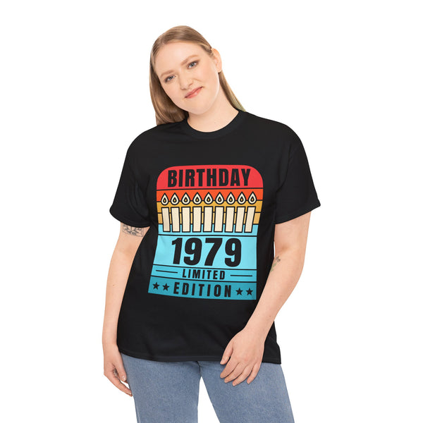Vintage 1979 TShirt Women Limited Edition BDay 1979 Birthday Womens Shirt Plus Size