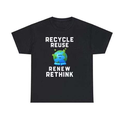 Activism Environment Reuse Renew Rethink Environmental Crisis Men Shirts Big and Tall Plus Size