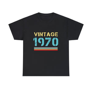 Vintage 1970 T Shirts for Men Retro Funny 1970 Birthday Big and Tall Tshirts Shirts for Men