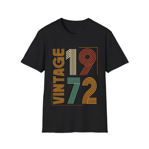 Vintage 1972 TShirt Men Limited Edition BDay 1972 Birthday Men Shirts