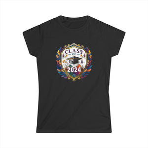 Senior 2024 Class of 2024 Graduation First Day Of School Womens Shirts