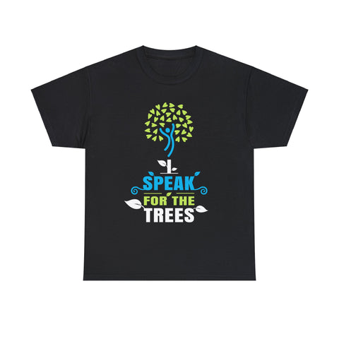 Earth Day I Speak For The Trees Design Nature Lover Big and Tall Tshirts Shirts for Men