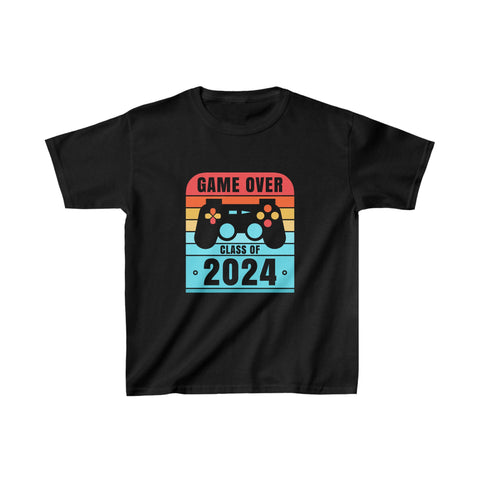 Game Over Class Of 2024 Shirt Students Funny Graduation Boys Tshirts