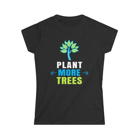 Happy Arbor Day Shirt Plant Trees Cool Earth Day Arbor Day Womens T Shirts