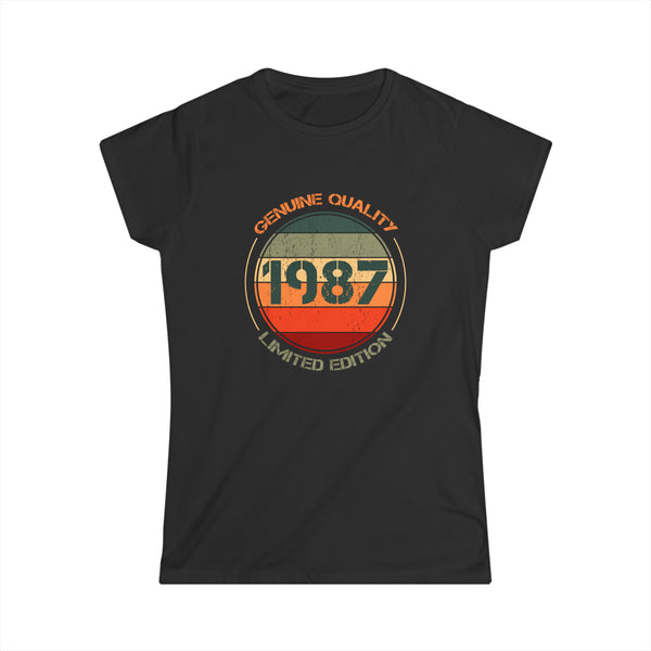 Vintage 1987 T Shirts for Women Retro Funny 1987 Birthday Womens T Shirt