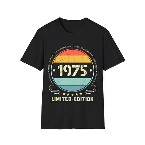 Vintage 1975 Limited Edition 1975 Birthday Shirts for Men Shirts for Men