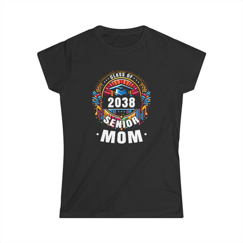 Proud Mom of a Class of 2038 Graduate 2038 Senior Mom 2038 Shirts for Women