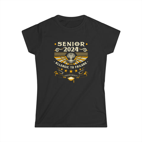 Class of 2024 Graduation School Vintage Senior 2024 Women Tops