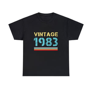 Vintage 1983 T Shirts for Men Retro Funny 1983 Birthday Mens Tshirts for Men Big and Tall