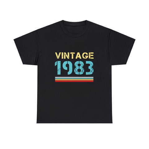 Vintage 1983 T Shirts for Men Retro Funny 1983 Birthday Mens Tshirts for Men Big and Tall