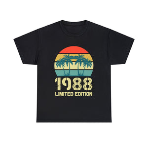 Vintage 1988 Birthday Shirts for Men Funny 1988 Birthday Mens Tshirts for Men Big and Tall