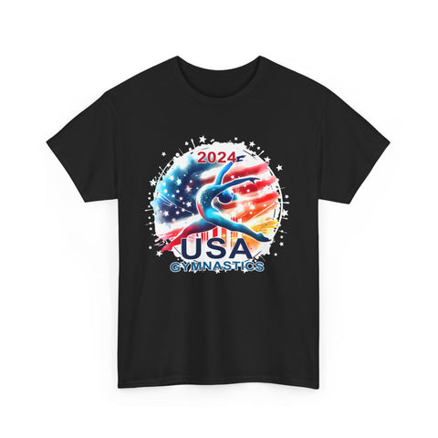 USA 2024 Games United States Gymnastics America 2024 USA Big and Tall Tshirts Shirts for Men