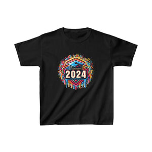 Class of 2024 Senior 2024 Graduation Vintage School Boys Shirts