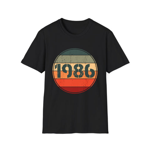 Vintage 1986 Birthday Shirts for Men Funny 1986 Birthday Mens Shirts