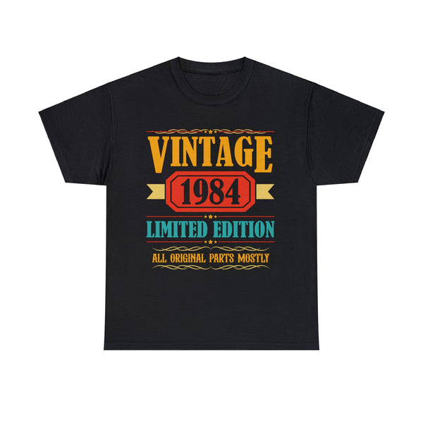 Vintage 1984 T Shirts for Men Retro Funny 1984 Birthday Men Shirts Big and Tall Plus Size