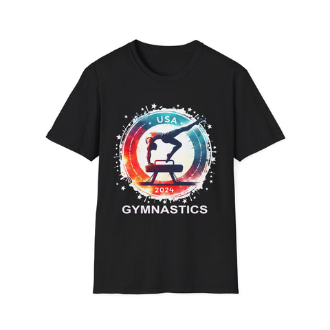 USA 2024 Games United States Sport 2024 USA Mens Gymnastics Mens T Shirts