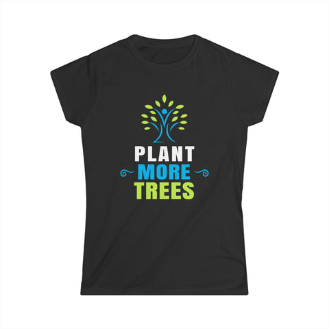 Happy Arbor Day Shirt Earth Day Save the Planet Plant Trees Women Tops