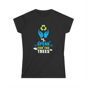 I Speak For Trees Earth Day Save Earth Inspiration Hippie Women Shirts