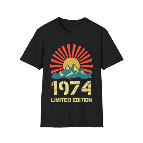 Vintage 1974 Limited Edition 1974 Birthday Shirts for Men Mens Shirt