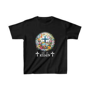Christ is Risen Russian Greek Eastern Orthodox Pascha Easter Girls Shirts