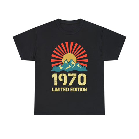 Vintage 1970 Limited Edition 1970 Birthday Shirts for Men Mens Tshirts for Men Big and Tall