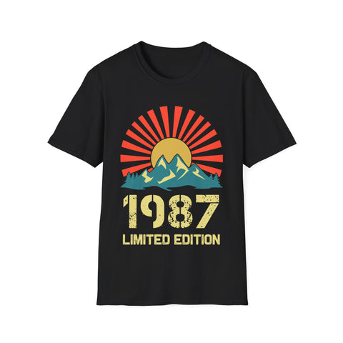 Vintage 1987 Limited Edition 1987 Birthday Shirts for Men Mens Tshirts