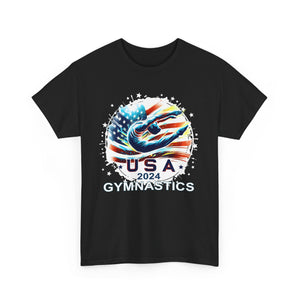 USA 2024 Games United States Sport 2024 USA Mens Gymnastics Men Shirts Big and Tall Plus Size