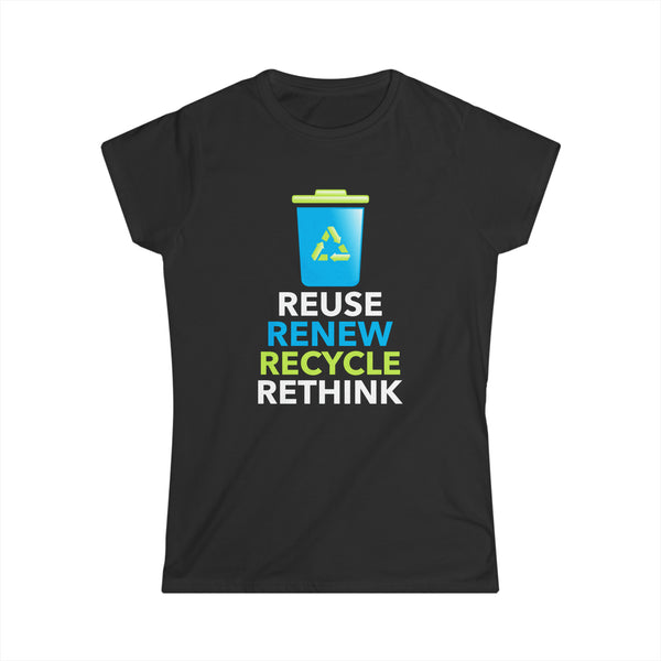 Earth Day Shirt Recycle Logo Vintage Recycling T-Shirt Gift Womens Shirts