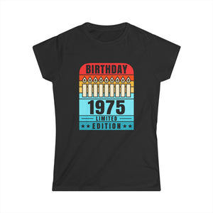 Vintage 1975 TShirt Women Limited Edition BDay 1975 Birthday Shirts for Women