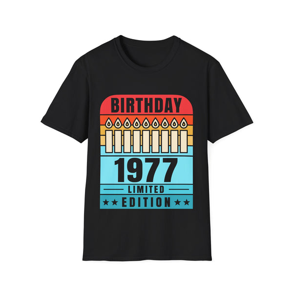 Vintage 1977 TShirt Men Limited Edition BDay 1977 Birthday Men Shirts