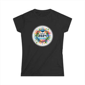 Senior 24 Class of 2024 Back to School Graduation 2024 Shirts for Women