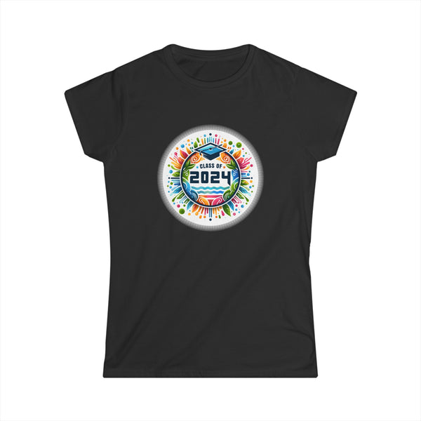 Senior 24 Class of 2024 Back to School Graduation 2024 Shirts for Women