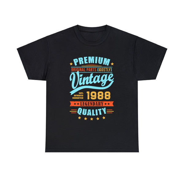 Vintage 1988 TShirt Men Limited Edition BDay 1988 Birthday Mens Tshirts for Men Big and Tall