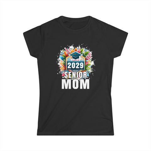 Senior 2029 Senior Mom Senior 2024 Parent Class of 2029 Womens T Shirts