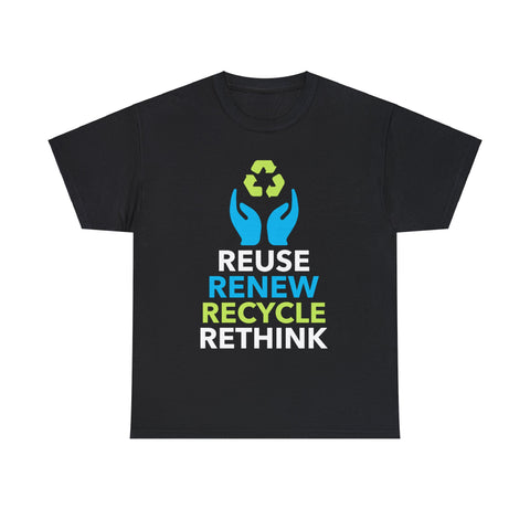 Vintage Green Recycle Symbol Novelty Earth Day Recycling Mens T Shirts Plus Size Big and Tall