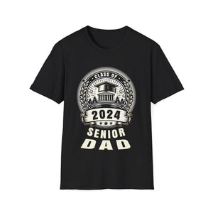 Senior Dad 24 Class of 2024 Back to School Graduation 2024 Mens Tshirts